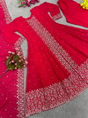 Sr 1596 Faux Georgette Designer Readymade Suits Catalog
